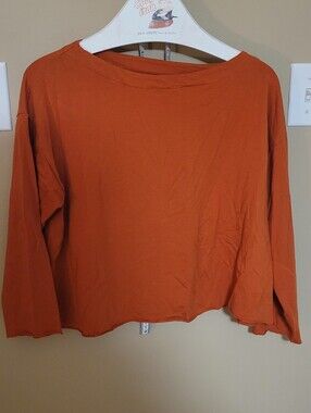 💚10 for $10💚 Bundle and save Boxy Long-Sleeve Top in Rust
